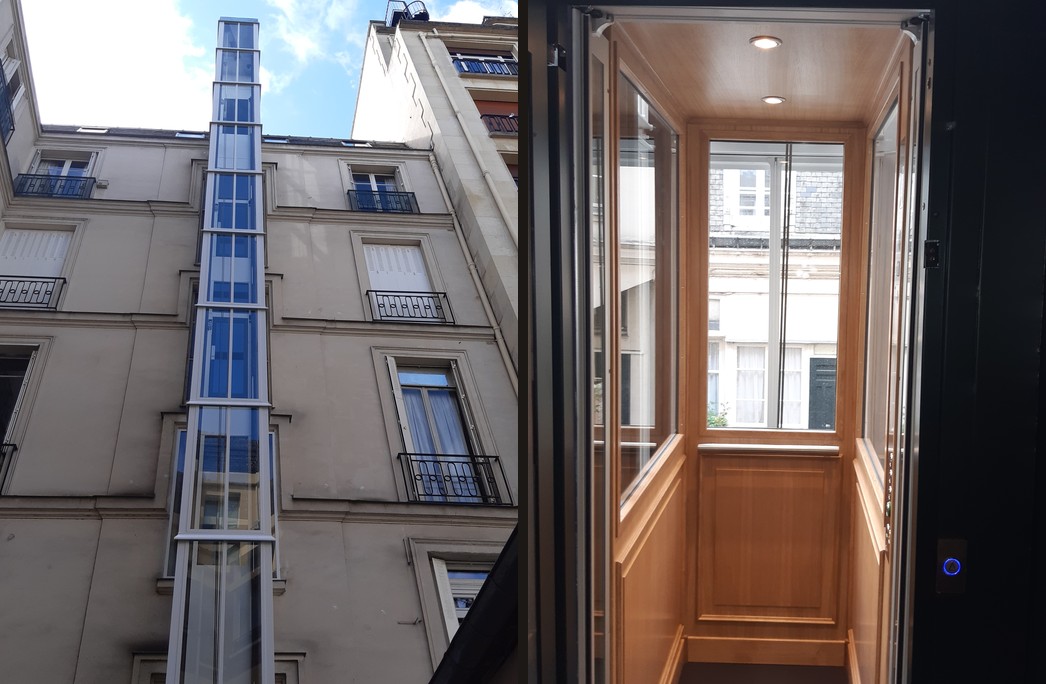 Avenue Foch — composition (pylône ext. + cabine) — Drieux-Combaluzier